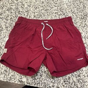 Maamgic Red Swim Shorts Size Large